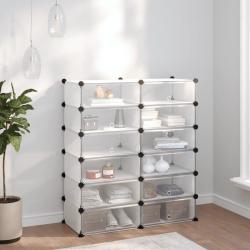 &Eacute;tag&egrave;re &agrave; chaussures Transparent 94,5x36,5x106 cm PP