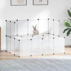 Cage pour petits animaux Transparent 143x107x93 cm PP et Acier