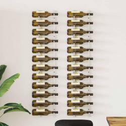 Casier &agrave; vin mural pour 12 bouteilles 2 pcs Blanc Fer