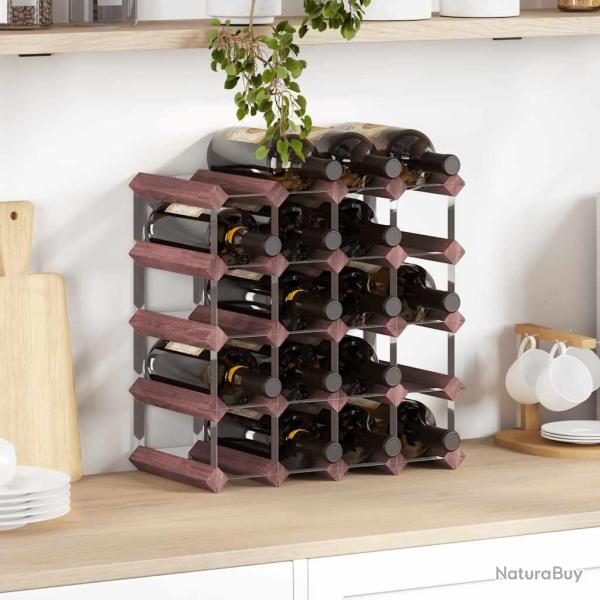 Casier � bouteilles pour 20 bouteilles Marron Bois pin solide