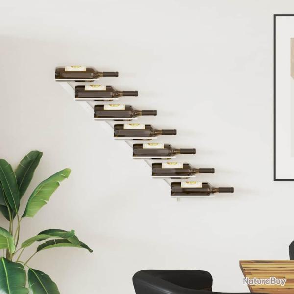 Casier � vin mural pour 7 bouteilles Blanc Fer