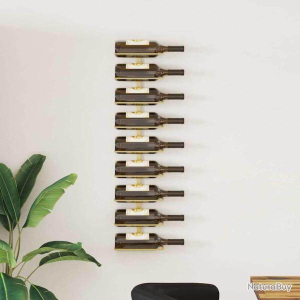 Casier � vin mural pour 9 bouteilles Dor� Fer