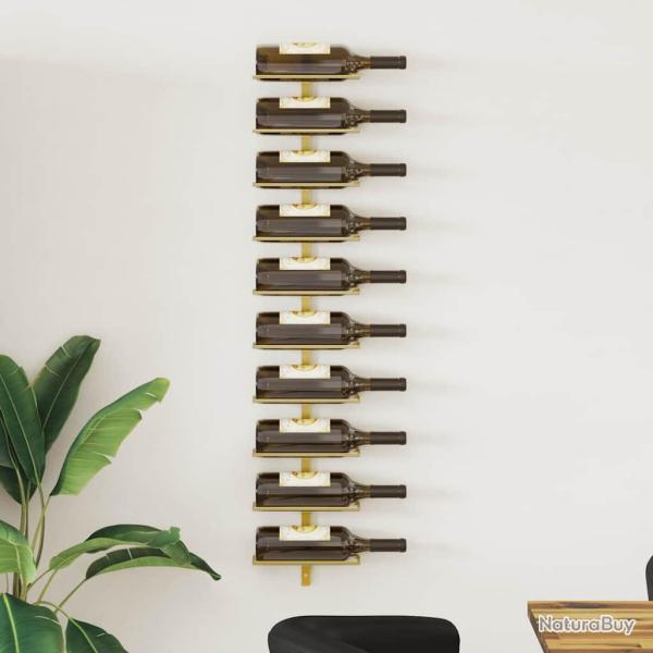 Casier � vin mural pour 10 bouteilles Dor� Fer