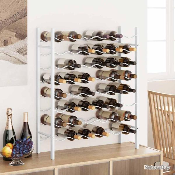 Casier � bouteilles, 48 bouteilles, en m�tal blanc, pour la cuisine