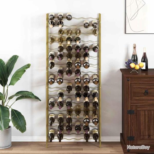 Casier � bouteilles pour 96 bouteilles Dor� M�tal