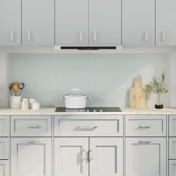 Cr&eacute;dence de cuisine 2 pcs Blanc 90 x 60 cm verre tremp&eacute;
