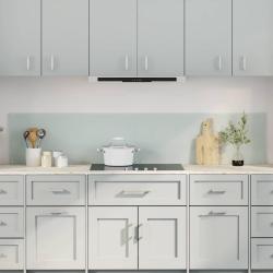 Cr&eacute;dence de cuisine 2 pcs Blanc 100 x 40 cm verre tremp&eacute;