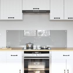 Cr&eacute;dence de cuisine 2 pcs Gris clair 70 x 40 cm verre tremp&eacute;