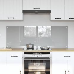 Cr&eacute;dence de cuisine 2 pcs Gris clair 70 x 50 cm verre tremp&eacute;