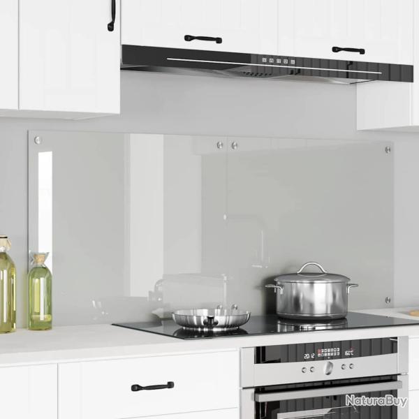 Cr�dence de cuisine 2 pcs Transparent 70 x 60 cm verre tremp�