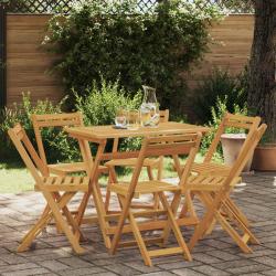 Chaises de pliantes 6 pcs Naturel 40 x 53 x 80 cm
