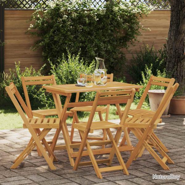 Chaises de pliantes 6 pcs Naturel 40 x 53 x 80 cm