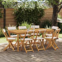 Chaises de bistrot d'ext&eacute;rieur 8 pcs Cr&egrave;me blanc