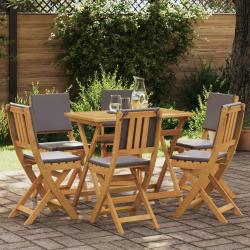 Chaises de bistrot d'ext&eacute;rieur 6 pcs Gris fonc&eacute; 38 x 46 x 85 cm