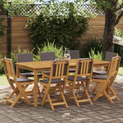 Chaises de bistrot d'ext&eacute;rieur 8 pcs Gris fonc&eacute; 38 x 46 x 85 cm