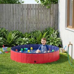 Piscine pour enfants Rouge et bleu &Oslash; 160 x 30 cm