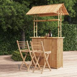 Mobilier de bar 3 pcs Bambou