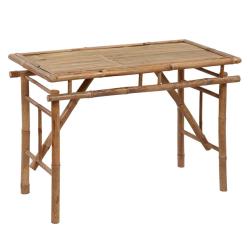 Table de pliable 115x50x75 cm Bambou