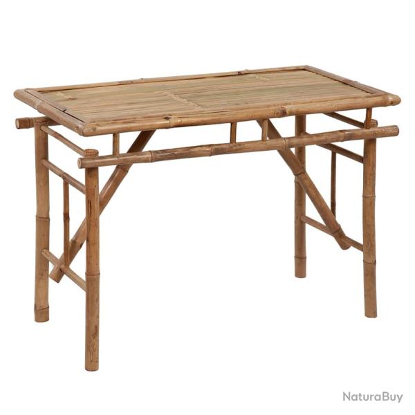 Table de pliable 115x50x75 cm Bambou