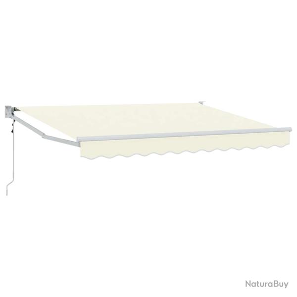 Auvent r�tractable Cr�me 2,5 x 2 m Polyester et m�tal