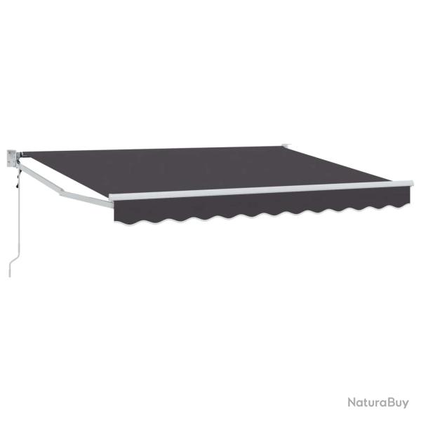 Auvent r�tractable Anthracite 2,5 x 2 m Polyester et m�tal