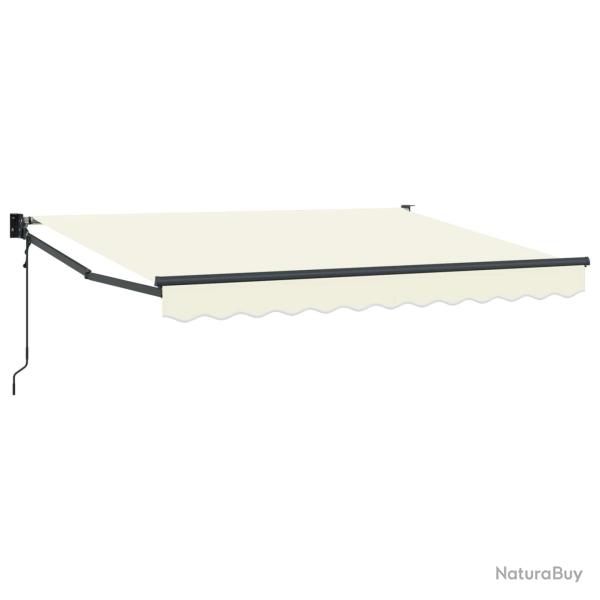 Store banne �lectrique, 100 % polyester, cr�me, pour la terrasse, 3,5 � 2 m