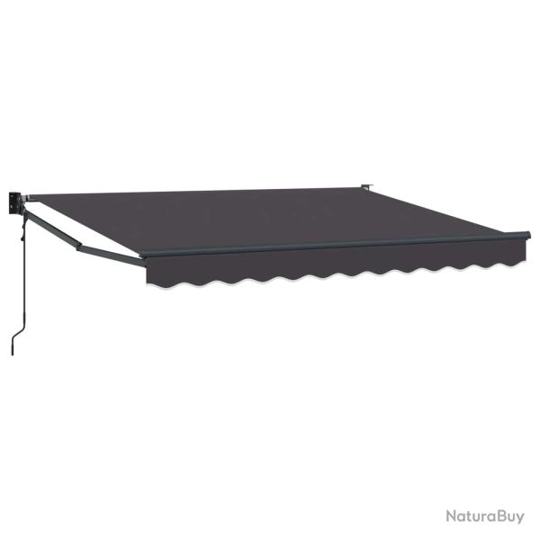 Store banne �lectrique, 100 % polyester, anthracite, pour la terrasse, 3,5 � 2 m
