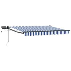 Store r&eacute;tractable manuel avec LEDs 3,5 x 2 m