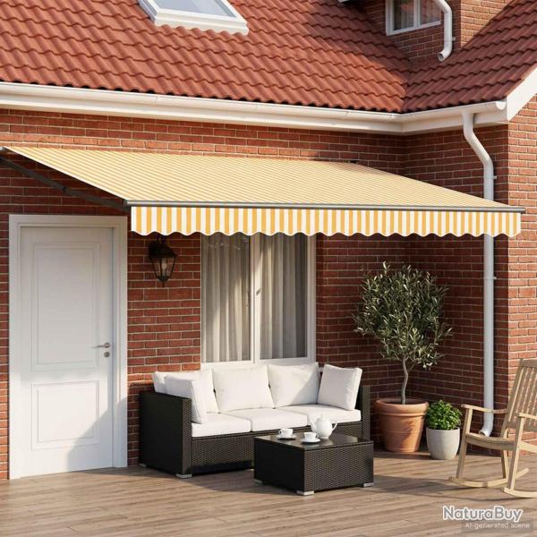 Store r�tractable manuel avec LEDs 4 x 2 m
