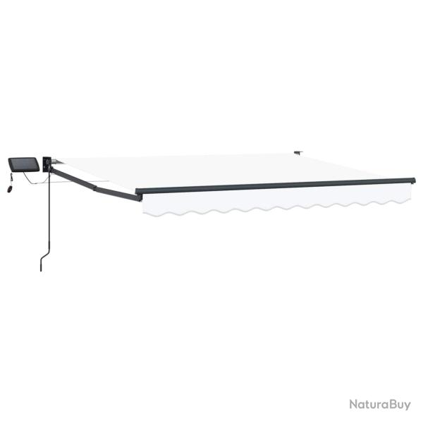 Store r�tractable manuel avec LEDs 3 x 2,5 m