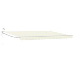 Auvent r&eacute;tractable &eacute;lectrique Cr&egrave;me 4,5 &times; 3 m