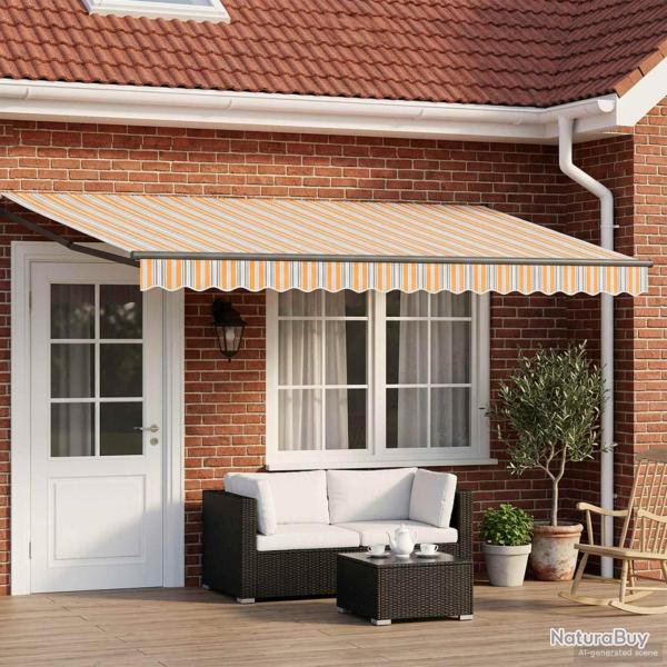 Auvent r�tractable �lectrique Jaune et Gris 4 � 3 m
