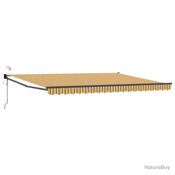Auvent r�tractable �lectrique Jaune et Gris 4 � 3 m