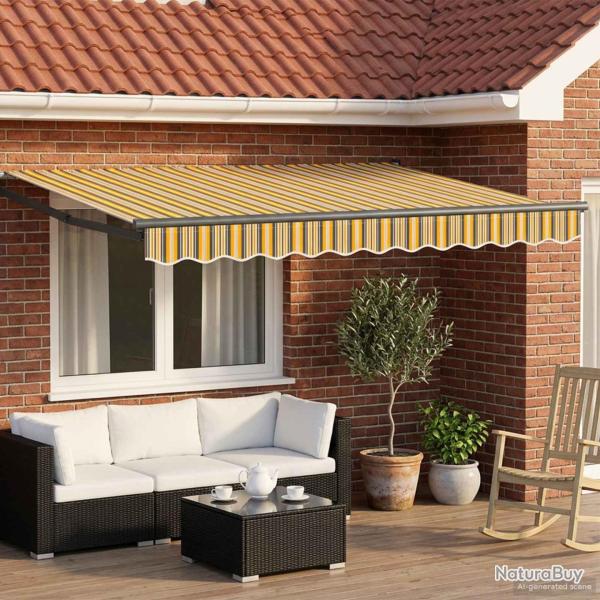 Auvent r�tractable �lectrique Jaune, Gris, Anthracite 2,5 x 2 m