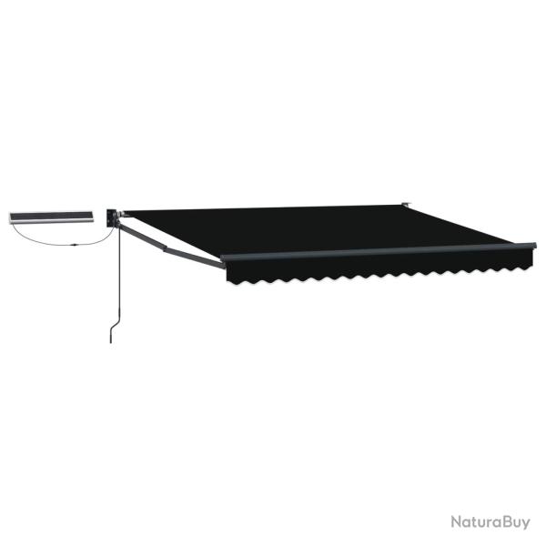 Auvent r�tractable �lectrique Noir et anthracite 3 x 2,5 m