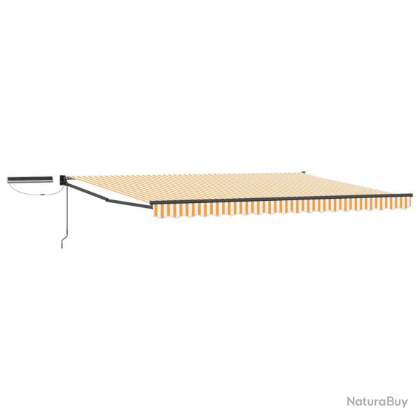 Auvent r�tractable �lectrique Jaune, Blanc, Anthracite 4 � 3 m
