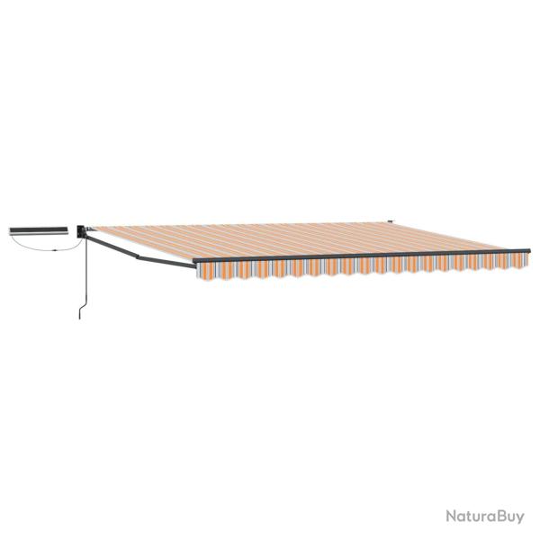 Auvent r�tractable �lectrique Bleu, Orange, Anthracite 4 � 3 m