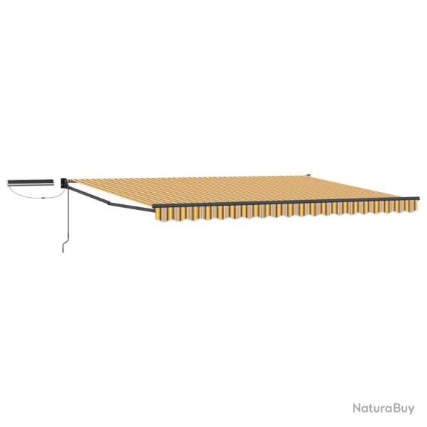 Auvent r�tractable �lectrique Jaune, Gris, Anthracite 4 � 3 m