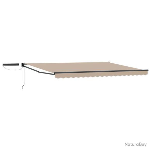 Auvent r�tractable �lectrique Beige et Anthracite 4 � 3 m
