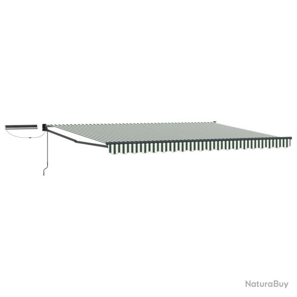 Auvent r�tractable �lectrique Vert, Blanc, Anthracite 4 � 3 m