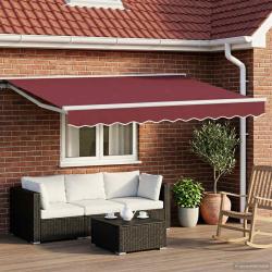 Auvent r&eacute;tractable manuel Bordeaux 3 x 2,5 m