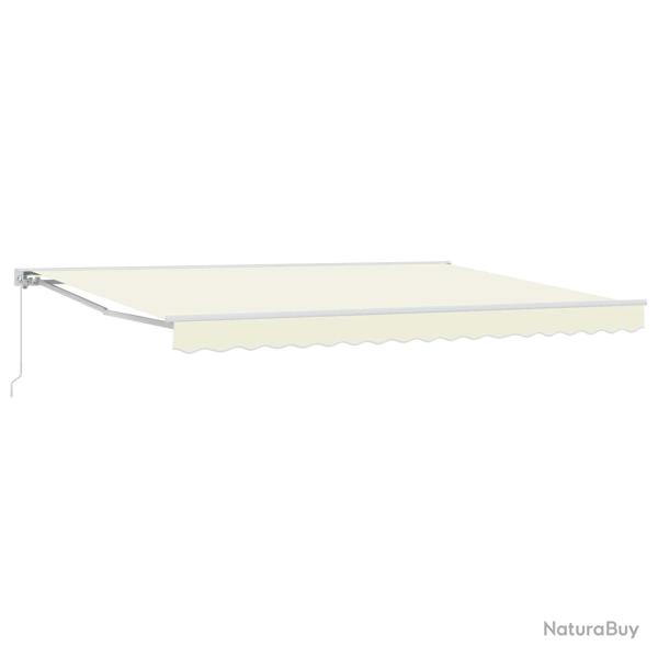 Auvent r�tractable manuel Cr�me 4,5 � 3,5 m