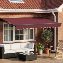 Auvent r&eacute;tractable manuel Bordeaux 3,5 x 2 m