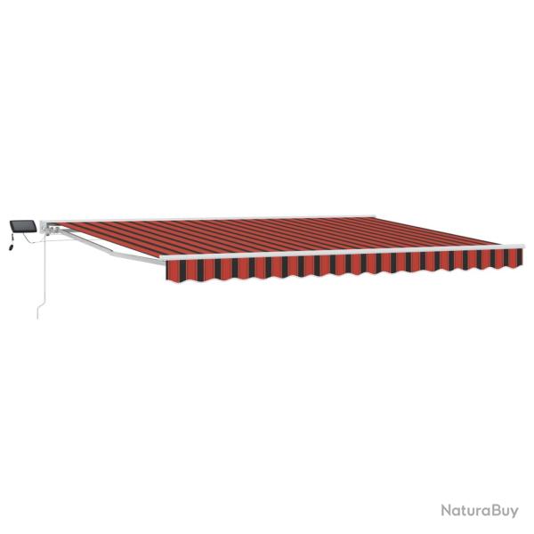 Cadre de store manuel avec LEDs Orange, Noir et Blanc 4,5 � 3 m