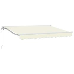 Auvent r&eacute;tractable &eacute;lectrique Cr&egrave;me 3,5 x 2,5 m