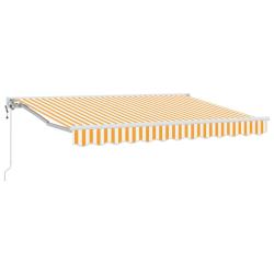 Auvent r&eacute;tractable &eacute;lectrique Orange 3,5 x 2,5 m