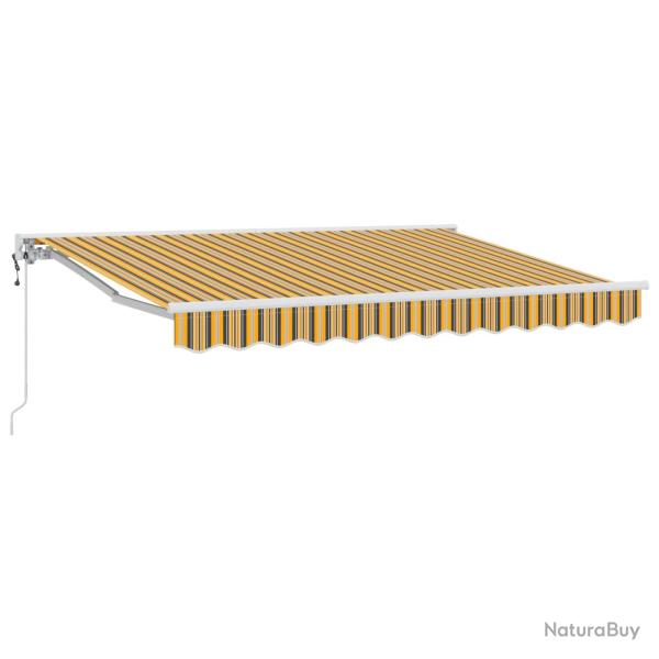 Auvent r�tractable �lectrique Jaune, Gris et Blanc 3,5 x 2,5 m