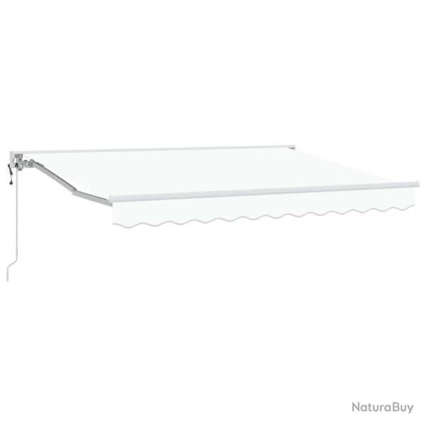 Auvent r�tractable �lectrique Blanc 3,5 x 2,5 m