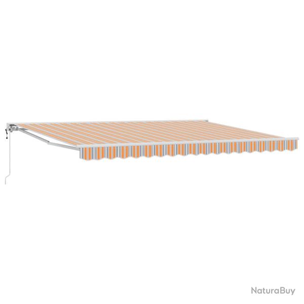 Auvent r�tractable �lectrique Orange, Gris, Bleu, Blanc 4 � 3 m