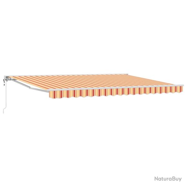 Auvent r�tractable �lectrique Jaune et Orange 4 � 3,5 m